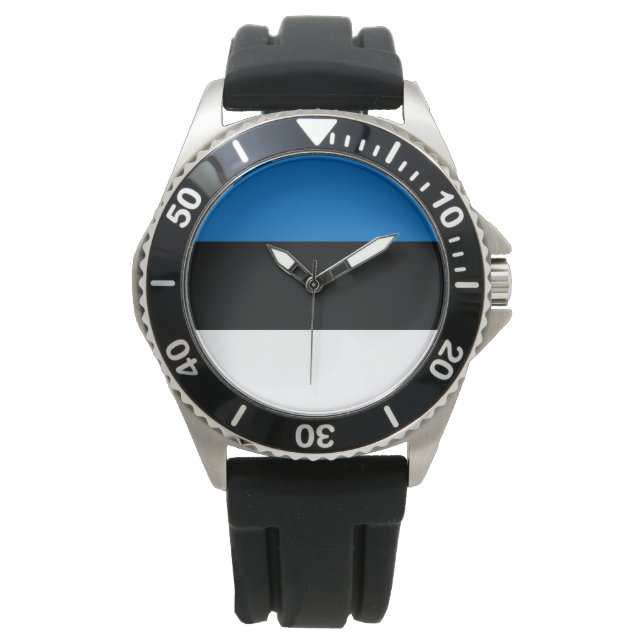 Reloj De Pulsera Bandera estonia (Anverso)