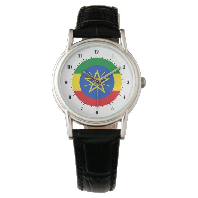 Reloj De Pulsera Bandera etíope (Anverso)