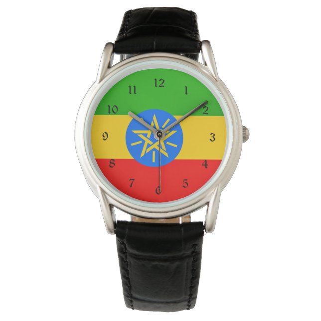 Reloj De Pulsera Bandera etíope (Anverso)