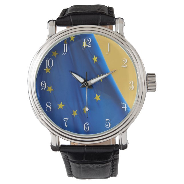 Reloj De Pulsera Bandera europea (Anverso)