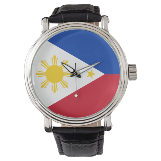 Reloj De Pulsera Bandera filipina de Filipinas (Anverso)
