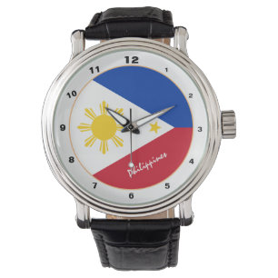 Reloj De Pulsera Bandera filipina y diseño/moda filipino