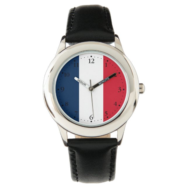 Reloj De Pulsera Bandera francesa (Anverso)