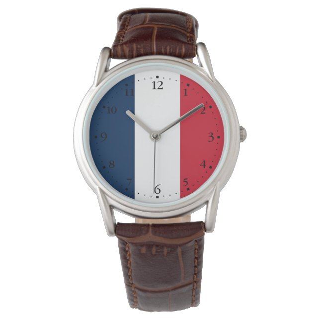 Reloj De Pulsera Bandera francesa (Anverso)
