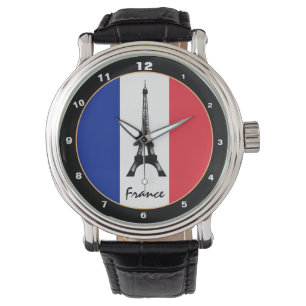Reloj De Pulsera Bandera francesa y Torre Eiffel - Fanáticos de Fra