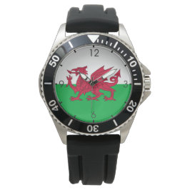 Reloj De Pulsera Bandera galesa (Gales) (Dragón galés)