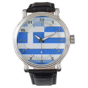 Reloj De Pulsera Bandera glamurosa griega