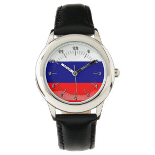 Reloj De Pulsera Bandera glamurosa rusa