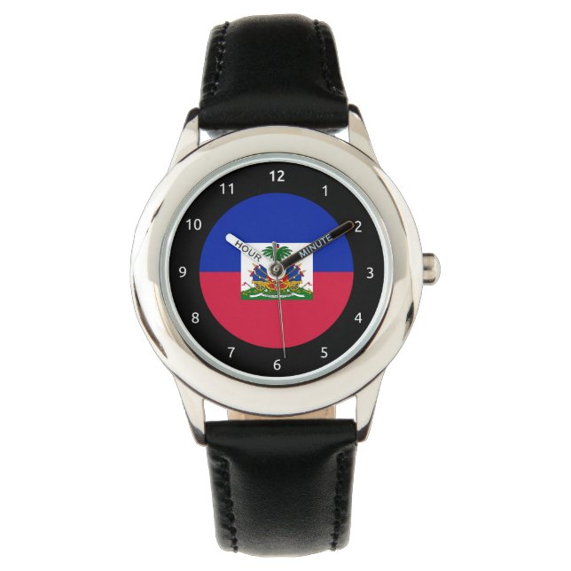 Reloj De Pulsera Bandera haitiana Watch (Anverso)