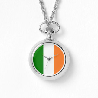 Reloj De Pulsera Bandera irlandesa llena el collar