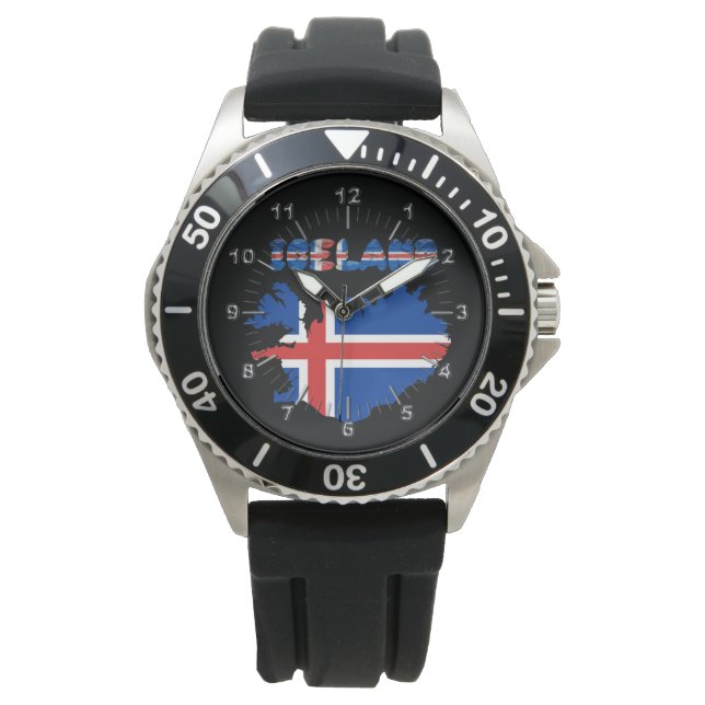 Reloj De Pulsera Bandera islandesa (Anverso)