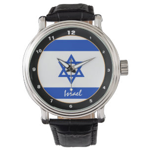 Reloj De Pulsera Bandera israelí y Jerusalén, hinchas israelíes 