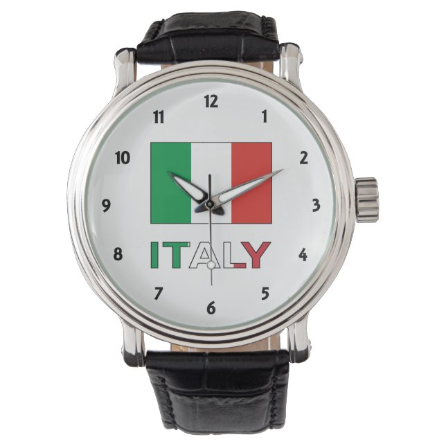 Reloj De Pulsera Bandera italiana (Anverso)