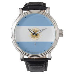 Reloj De Pulsera Bandera llana de la Argentina