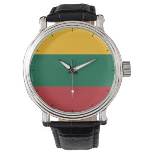 Reloj De Pulsera Bandera llana de Lituania