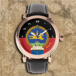Reloj De Pulsera Bandera mongola Watch, Em, Moda/Deportes de Mongol