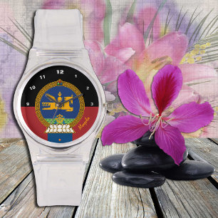 Reloj De Pulsera Bandera mongola Watch, LD, Moda/Deportes de Mongol