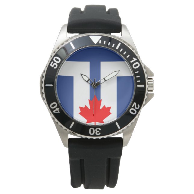 Reloj De Pulsera Bandera municipal de Toronto (Canadá) (Anverso)