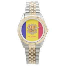 Reloj De Pulsera Bandera Nacional de Andorra