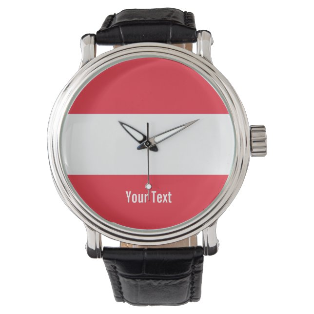 Reloj De Pulsera Bandera nacional de Austria (Anverso)