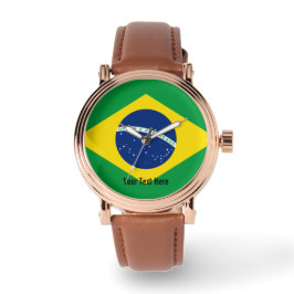 Reloj De Pulsera Bandera nacional de Brasil