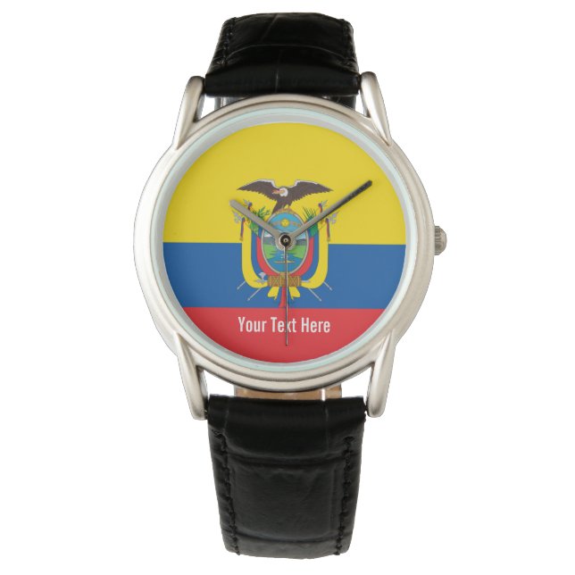Reloj De Pulsera Bandera nacional de Ecuador (Anverso)
