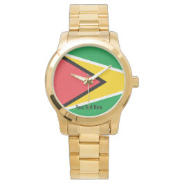 Reloj De Pulsera Bandera nacional de Guyana
