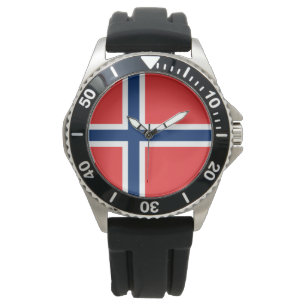 Reloj De Pulsera Bandera noruega (Noruega)