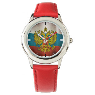 Reloj De Pulsera Bandera ondeando de Rusia