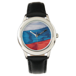 Reloj De Pulsera Bandera ondeando Rusia