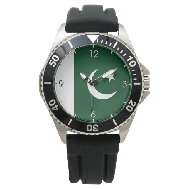 Reloj De Pulsera Bandera pakistaní (Pakistán) (Anverso)