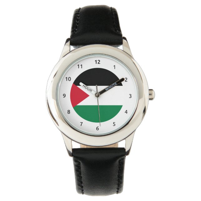 Reloj De Pulsera Bandera palestina (Anverso)