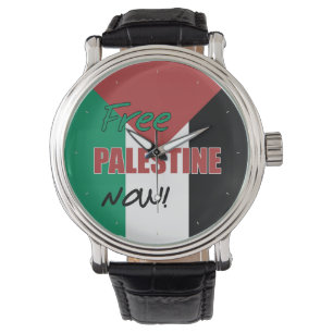 Reloj De Pulsera Bandera palestina libre de Palestina ahora