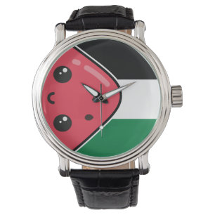 Reloj De Pulsera Bandera palestina linda con Palestina sin sandía
