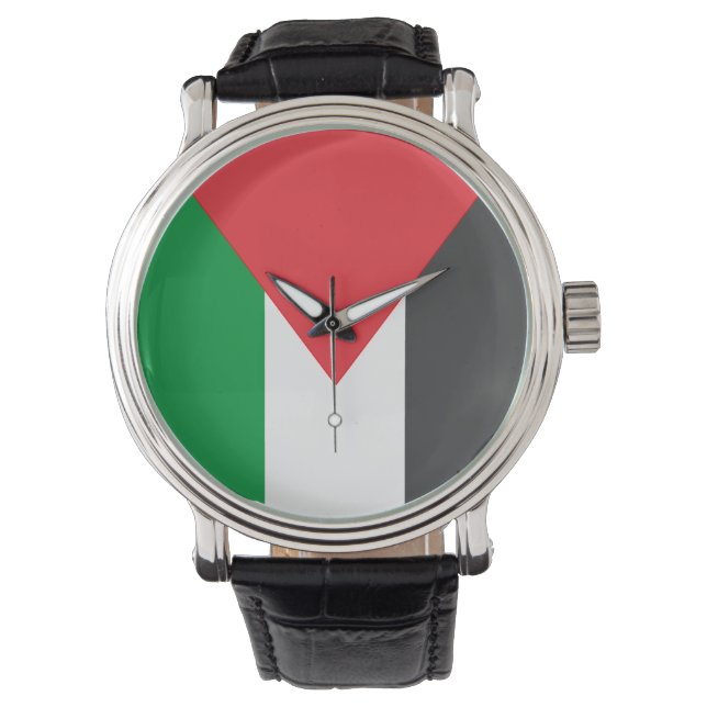 Reloj De Pulsera Bandera palestina personaliza Palestina libre (Anverso)
