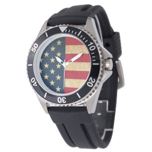 Reloj De Pulsera Bandera Patriótica Americana Original