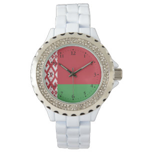 Reloj De Pulsera Bandera patriótica bielorrusa