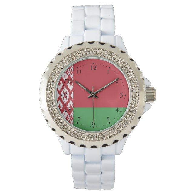 Reloj De Pulsera Bandera patriótica bielorrusa (Anverso)
