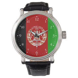 Reloj De Pulsera Bandera patriótica de Afganistán