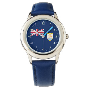 Reloj De Pulsera Bandera patriótica de Anguila