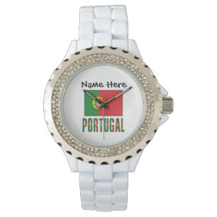 Reloj De Pulsera Bandera portuguesa personalizada de Portugal