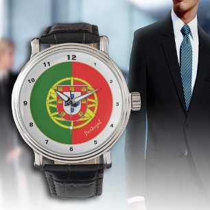 Reloj De Pulsera Bandera portuguesa y diseño de moda portugués