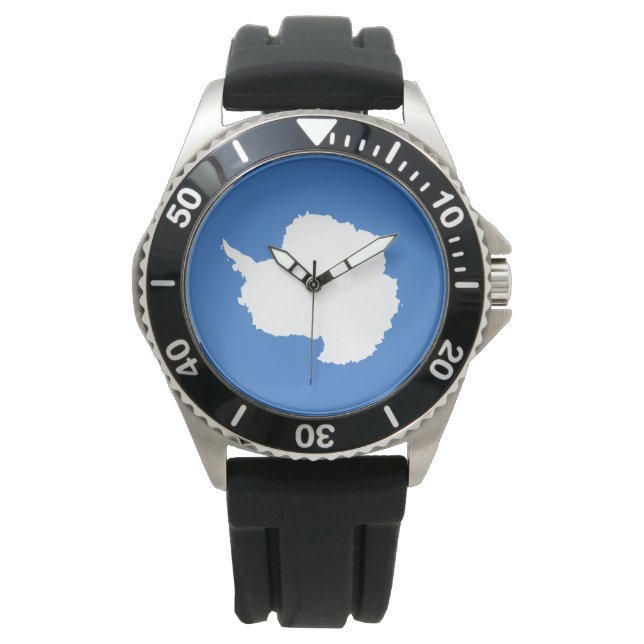 Reloj De Pulsera Bandera propuesta de la Antártida (por Graham Bart (Anverso)
