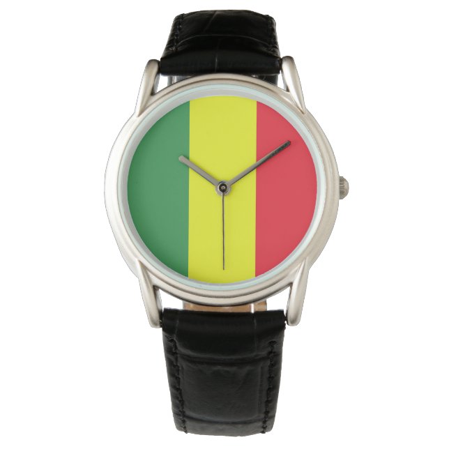Reloj De Pulsera Bandera rastafari (Anverso)