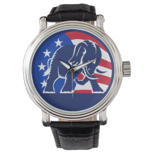 Reloj De Pulsera Bandera republicana del elefante