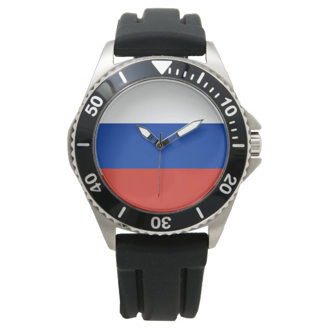 Reloj De Pulsera Bandera rusa (Rusia) (Anverso)
