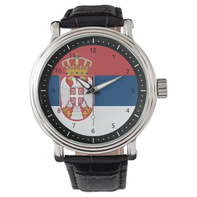 Reloj De Pulsera Bandera serbia Watch (Anverso)