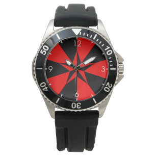 Reloj De Pulsera Bandera Socialista Libertaria (Socialismo Libertar