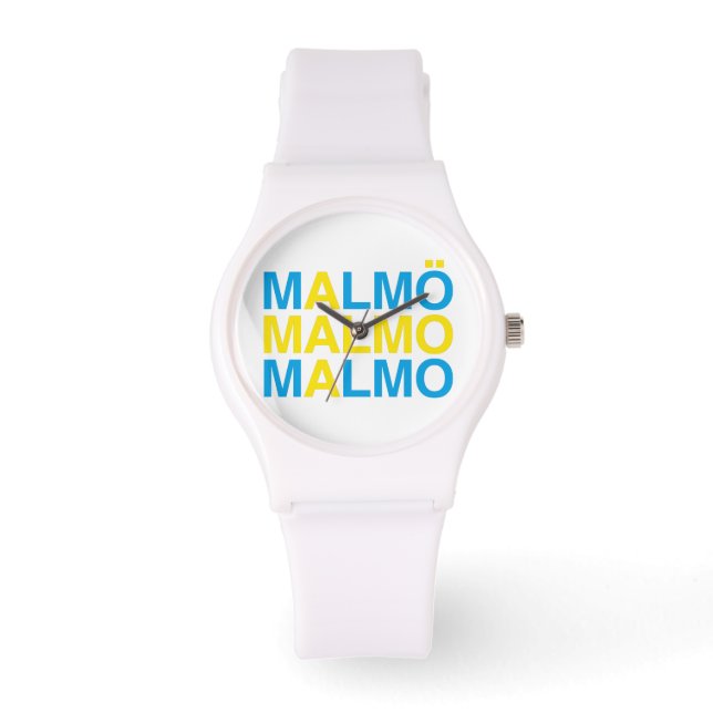 Reloj De Pulsera Bandera sueca MALMO (Anverso)