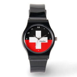 Reloj De Pulsera Bandera suiza,cruz, Suiza/deportes